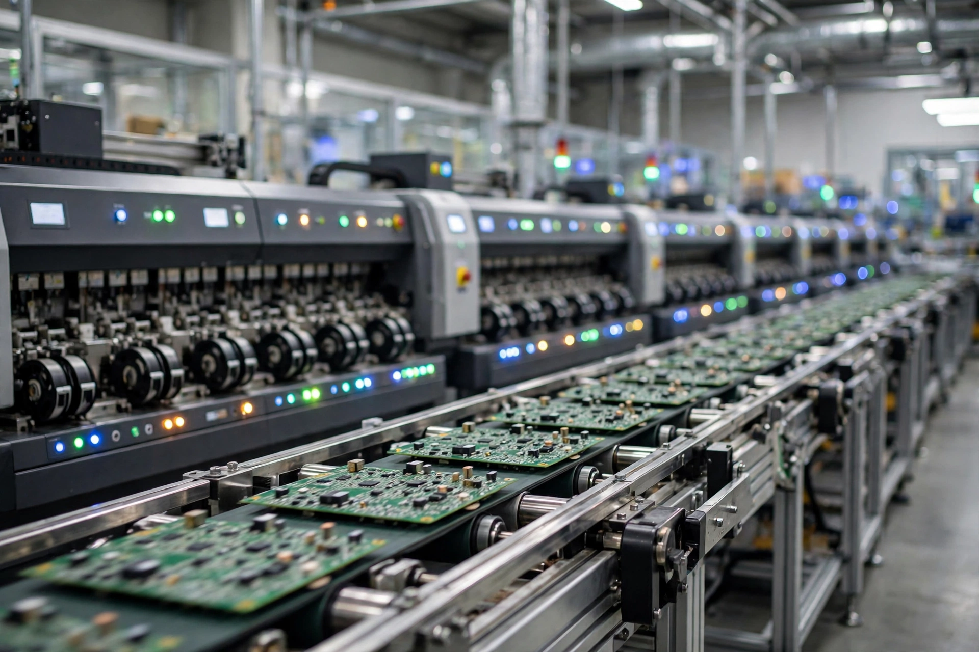SMT production line at JUN YIN TECHNOLOGY