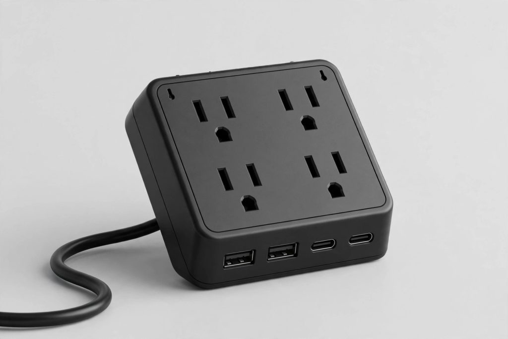 JY-SP04 Compact Wall Mount Power Strip