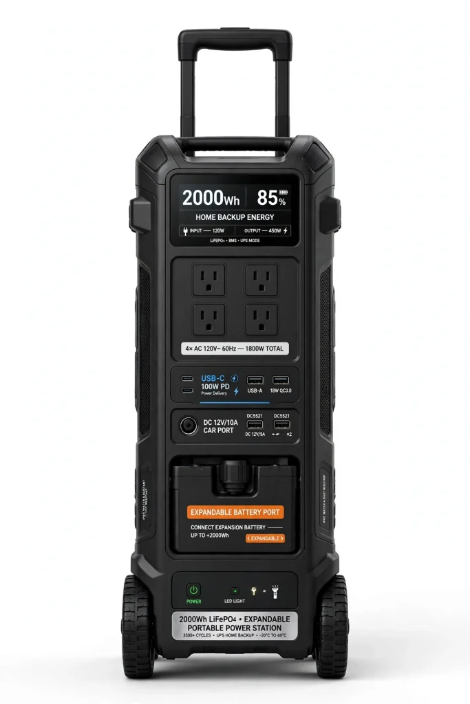 JY-PS2400 2400Wh Portable Power Station